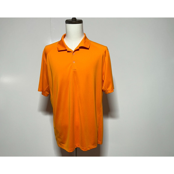 Nike Golf Polo Shirt Mens XL Orange Dri Fit Tour Performance Short Sleeve - Picture 2 of 10